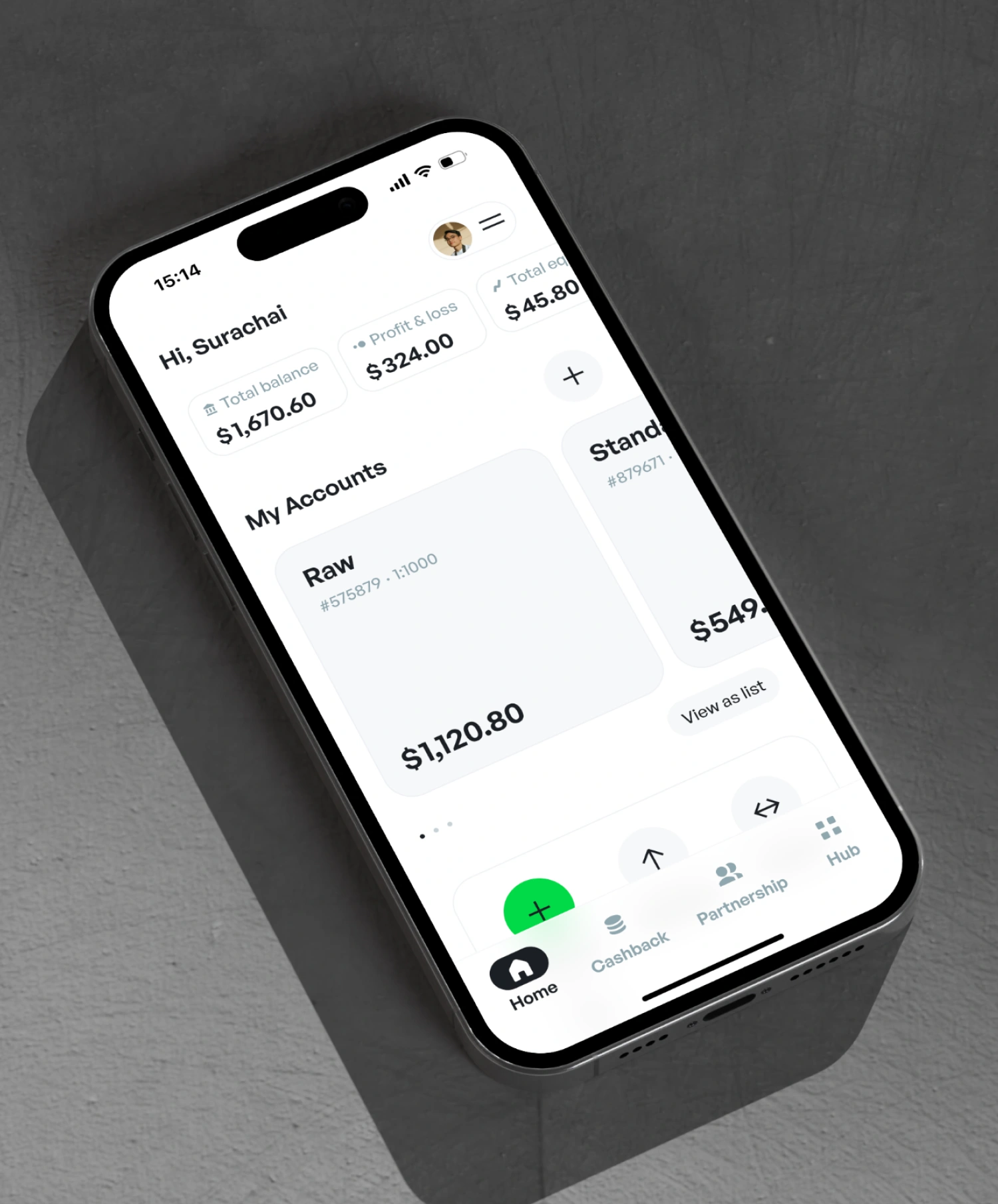 UI/UX Design for the Trader's Personal Area