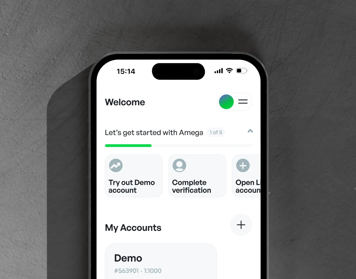 Onboarding on mobile